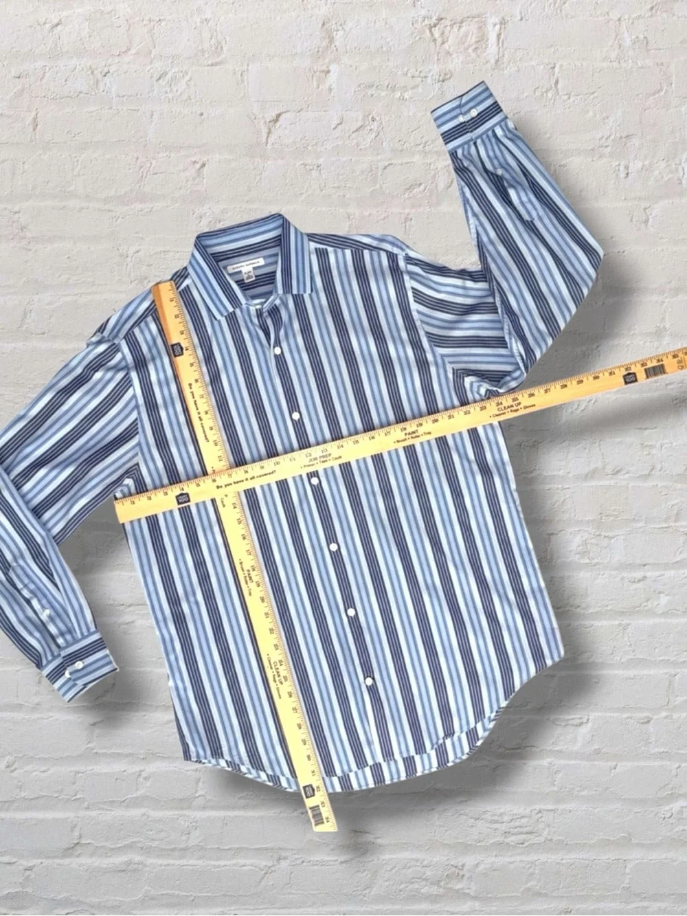 Banana Republic Men’s XL Button-Down Shirt Blue Stripe Long Sleeve Classic Fit